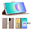 Ntech Hoesje geschikt voor Samsung Galaxy A08 hoesje Goud pasjeshouder telefoon hoes - Met screenprotector tempered glass voor Galaxy A08 / A07 5G - 2x