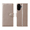 Ntech Hoesje geschikt voor Samsung Galaxy A08 hoesje Goud pasjeshouder telefoon hoes - Met screenprotector tempered glass voor Galaxy A08 / A07 5G - 2x