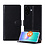 Ntech Hoesje geschikt voor Samsung Galaxy A08 hoesje Zwart pasjeshouder telefoon hoes - Met screenprotector tempered glass voor Galaxy A08 / A07 5G - 2x