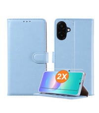Ntech Hoesje geschikt voor Samsung Galaxy A08 hoesje Blauw