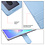 Ntech Hoesje geschikt voor Samsung Galaxy A08 hoesje Blauw pasjeshouder telefoon hoes - Met screenprotector tempered glass voor Galaxy A08 / A07 5G - 2x