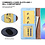 Ntech Hoesje geschikt voor Samsung Galaxy A08 hoesje Blauw pasjeshouder telefoon hoes - Met screenprotector tempered glass voor Galaxy A08 / A07 5G - 2x