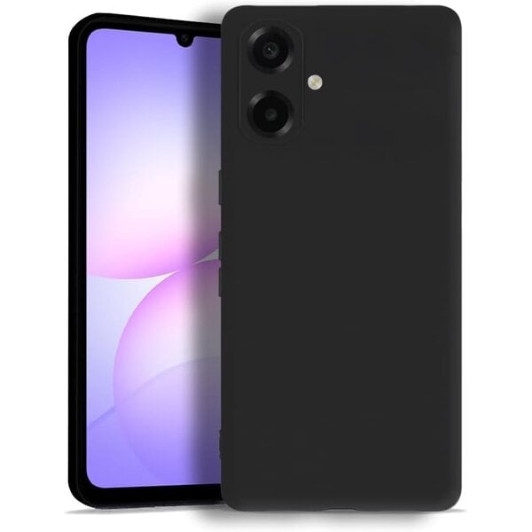 Ntech Hoesje geschikt voor Samsung Galaxy A08 / A07 4G / 5G hoesje Siliconen cover Zwart backcover