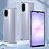 Ntech Hoesje geschikt voor Samsung Galaxy A08 Hoesje transparant - Anti Shock silicone hoesje Galaxy A07 case met 2 Pack Screenprotector tempered glass voor Samsung A08