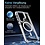Ntech Ntech Magsafe hoesje Geschikt voor Samsung Galaxy S25 FE / S26 FE Hoesje Wit - Transparant – Stand Functie – Shockproof Bumper case