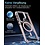 Ntech Ntech Magsafe hoesje Geschikt voor Samsung Galaxy S25 FE / S26 FE Hoesje Roze - Transparant – Stand Functie – Shockproof Bumper case