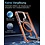 Ntech Ntech Magsafe hoesje Geschikt voor Samsung Galaxy S25 FE / S26 FE Hoesje Oranje - Transparant – Stand Functie – Shockproof Bumper case
