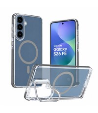 Ntech Ntech Magsafe hoesje Geschikt voor Samsung Galaxy S25 FE / S26 FE Hoesje Zwart
