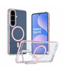 Ntech Ntech Magsafe hoesje Geschikt voor Samsung Galaxy S25 FE / S26 FE Hoesje Roze