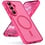 Ntech Ntech Hoesje Geschikt voor Samsung Galaxy S26 FE / S25 FE Hoesje Roze voor MagSafe – Shockproof Back Cover – Camera- en Lensbescherming – Beschermhoes