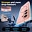 Ntech Ntech Hoesje Geschikt voor Samsung Galaxy S26 FE / S25 FE Hoesje Licht Roze voor MagSafe – Shockproof Back Cover – Camera- en Lensbescherming – Beschermhoes