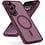 Ntech Ntech Hoesje Geschikt voor Samsung Galaxy S26 FE / S25 FE Hoesje Bordeaux voor MagSafe – Shockproof Back Cover – Camera- en Lensbescherming – Beschermhoes