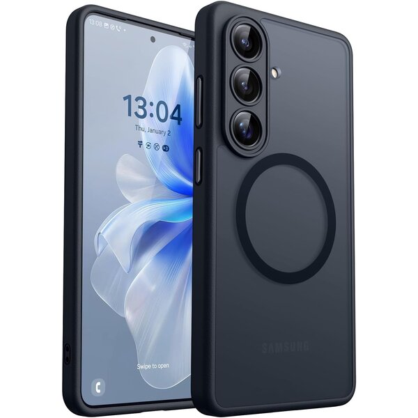 Ntech Ntech Hoesje Geschikt voor Samsung Galaxy S26 FE / S25 FE Hoesje Zwart voor MagSafe – Shockproof Back Cover – Camera- en Lensbescherming – Beschermhoes