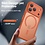 Ntech Ntech Hoesje Geschikt voor iPhone 17 Pro Max / 18 Pro Max Hoesje Oranje voor MagSafe – Shockproof Back Cover – Camera- en Lensbescherming – Beschermhoes