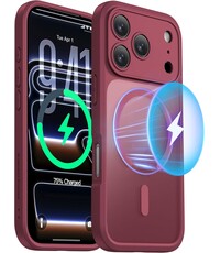 Ntech Ntech Hoesje Geschikt voor iPhone 17 Pro Max / 18 Pro Max Hoesje Bordeaux