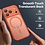Ntech Ntech Hoesje Geschikt voor iPhone 17 Pro / 18 Pro Hoesje Oranje voor MagSafe – Shockproof Back Cover – Camera- en Lensbescherming – Beschermhoes