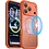 Ntech Ntech Hoesje Geschikt voor iPhone 17 Pro / 18 Pro Hoesje Oranje voor MagSafe – Shockproof Back Cover – Camera- en Lensbescherming – Beschermhoes