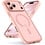 Ntech Ntech Hoesje Geschikt voor iPhone 17 Pro / 18 Pro Hoesje Licht Roze voor MagSafe – Shockproof Back Cover – Camera- en Lensbescherming – Beschermhoes