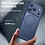 Ntech Ntech Hoesje Geschikt voor iPhone 17 Pro / 18 Pro Hoesje Navy voor MagSafe – Shockproof Back Cover – Camera- en Lensbescherming – Beschermhoes