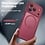 Ntech Ntech Hoesje Geschikt voor iPhone 17 Pro / 18 Pro Hoesje Bordeaux voor MagSafe – Shockproof Back Cover – Camera- en Lensbescherming – Beschermhoes