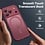 Ntech Ntech Hoesje Geschikt voor iPhone 17 Pro / 18 Pro Hoesje Bordeaux voor MagSafe – Shockproof Back Cover – Camera- en Lensbescherming – Beschermhoes