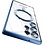 Ntech Hoesje Geschikt voor Samsung Galaxy S25 Ultra Magsafe hoesje backcover Blauw – Lens beschermer – Transparant