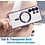 Ntech Hoesje Geschikt voor Samsung Galaxy S25 Ultra Magsafe hoesje backcover Paars – Lens beschermer – Transparant