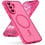 Ntech Ntech Hoesje Geschikt voor Samsung Galaxy A56 Hoesje Pink voor MagSafe – Shockproof Back Cover – Camera- en Lensbescherming – Beschermhoes