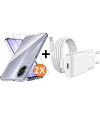 Ntech USB C Adapter oplader - USB C Snellader 20W Met 1m Kabel