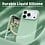 Ntech Hoesje geschikt voor iPhone 17 Pro / 18 Pro siliconen hoesje Mint Groen zacht siliconen hoesje backcover - met iPhone 18 Pro Screenprotector - 2 stuks