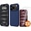Ntech Hoesje geschikt voor iPhone 17 Pro / 18 Pro siliconen hoesje Navy zacht siliconen hoesje backcover - met iPhone 18 Pro Screenprotector - 2 stuks