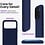 Ntech Hoesje geschikt voor iPhone 17 Pro / 18 Pro siliconen hoesje Navy zacht siliconen hoesje backcover - met iPhone 18 Pro Screenprotector - 2 stuks