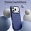 Ntech Hoesje geschikt voor iPhone 17 Pro / 18 Pro siliconen hoesje Navy zacht siliconen hoesje backcover - met iPhone 18 Pro Screenprotector - 2 stuks