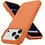 Ntech Hoesje geschikt voor iPhone 17 Pro / 18 Pro siliconen hoesje Oranje zacht siliconen hoesje backcover - met iPhone 18 Pro Screenprotector - 2 stuks