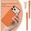 Ntech Hoesje geschikt voor iPhone 17 Pro / 18 Pro siliconen hoesje Oranje zacht siliconen hoesje backcover - met iPhone 18 Pro Screenprotector - 2 stuks