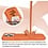 Ntech Hoesje geschikt voor iPhone 17 Pro / 18 Pro siliconen hoesje Oranje zacht siliconen hoesje backcover - met iPhone 18 Pro Screenprotector - 2 stuks