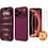 Ntech Hoesje geschikt voor iPhone 17 Pro Max / 18 Pro Max siliconen hoesje Bordeaux rood zacht siliconen hoesje backcover - met iPhone 18 Pro Max Screenprotector - 2 stuks