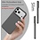 Ntech Hoesje geschikt voor iPhone 17 Pro Max / 18 Pro Max siliconen hoesje Grijs zacht siliconen hoesje backcover - met iPhone 18 Pro Max Screenprotector - 2 stuks