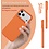 Ntech Hoesje geschikt voor iPhone 17 Pro Max / 18 Pro Max siliconen hoesje Oranje zacht siliconen hoesje backcover - met iPhone 18 Pro Max Screenprotector - 2 stuks