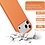 Ntech Hoesje geschikt voor iPhone 17 Pro Max / 18 Pro Max siliconen hoesje Oranje zacht siliconen hoesje backcover - met iPhone 18 Pro Max Screenprotector - 2 stuks
