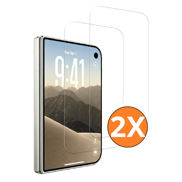 Ntech Screenprotector geschikt voor iPhone Duo Beschermglas - Screen protector gehard glas - 2 Stuks