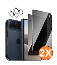 Ntech Privacy Screenprotector Geschikt voor iPhone Duo