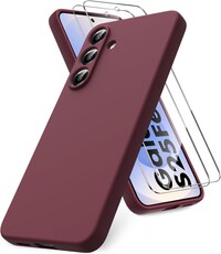 Ntech Ntech Hoesje geschikt voor Samsung Galaxy S26 FE / S25 FE – Bordeaux