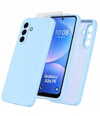 Ntech Ntech Hoesje geschikt voor Samsung Galaxy S26 FE / S25 FE – Licht Blauw