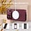Ntech Hoesje Geschikt  iPhone 18 Pro Max Hoesje – Transparant / Burgundy Hybrid Backcover, MagSafe Compatibel & Verhoogde Camerabescherming – Slank en Stevig - Ntech
