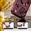 Ntech Hoesje Geschikt  iPhone 18 Pro Hoesje – Transparant/ Burgundy Hybrid Backcover, MagSafe Compatibel & Verhoogde Camerabescherming – Slank en Stevig - Ntech
