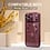Ntech Hoesje Geschikt  iPhone 18 Pro Hoesje – Transparant/ Burgundy Hybrid Backcover, MagSafe Compatibel & Verhoogde Camerabescherming – Slank en Stevig - Ntech