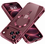 Ntech Hoesje Geschikt  iPhone 18 Pro Hoesje – Transparant/ Burgundy Hybrid Backcover, MagSafe Compatibel & Verhoogde Camerabescherming – Slank en Stevig - Ntech
