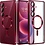 Ntech Hoesje Geschikt voor Samsung Galaxy A18 Hoesje Burgundy Rood - Geschikt voor MagSafe – Siliconen Back Cover – Schokbestendig  Galaxy A17  Telefoonhoesje – Dunne Beschermhoes