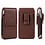 Riem Holster Hoesje - Luxe Universeel Telefoonhoesje verticaal Holster 6 inch - Bruin, Samsung A57 / A56 / A37 / A54 / A27 / A26 / A17 / A36 / A18 / A16 / A55 / A35 / A34 / A53 / A08